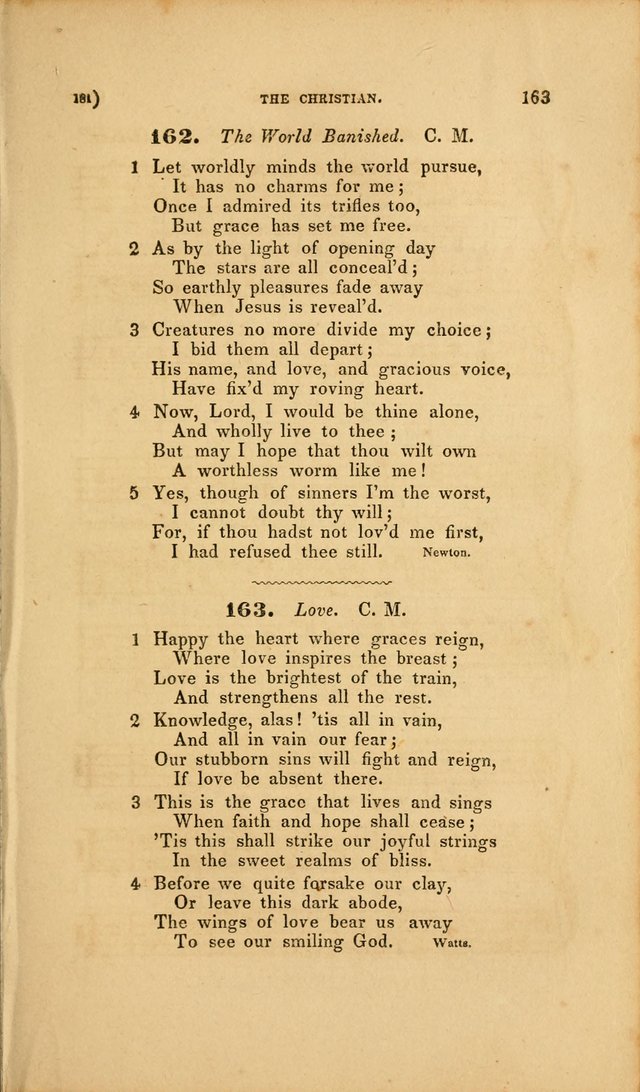 Sacred Songs for Family and Social Worship: comprising the most approved spiritual hymns with chaste and popular tunes page 181