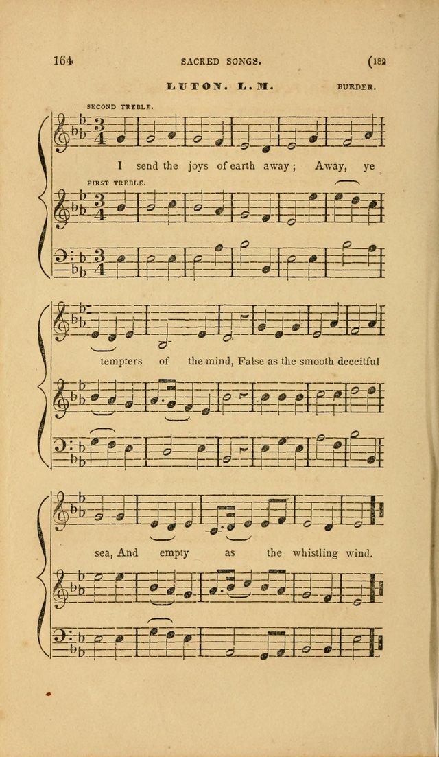 Sacred Songs for Family and Social Worship: comprising the most approved spiritual hymns with chaste and popular tunes page 182