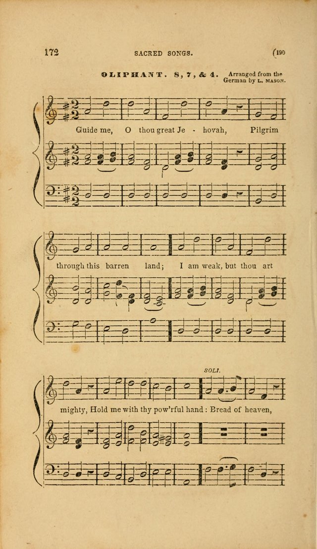 Sacred Songs for Family and Social Worship: comprising the most approved spiritual hymns with chaste and popular tunes page 190