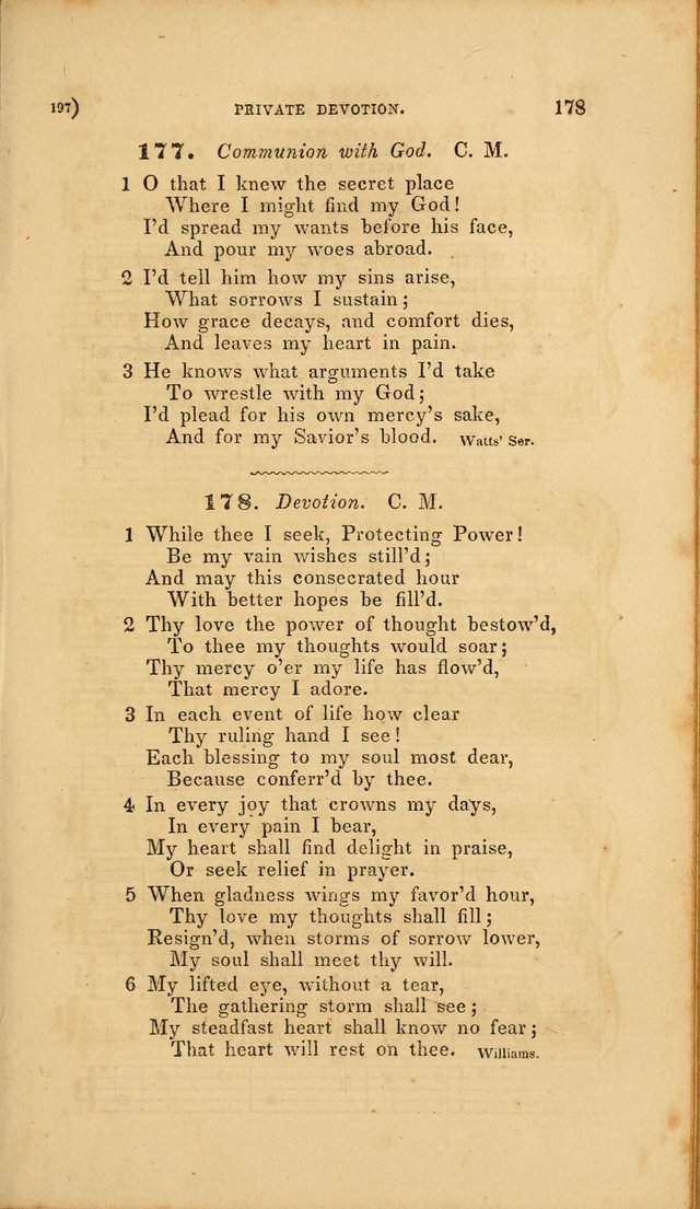 Sacred Songs for Family and Social Worship: comprising the most approved spiritual hymns with chaste and popular tunes page 197