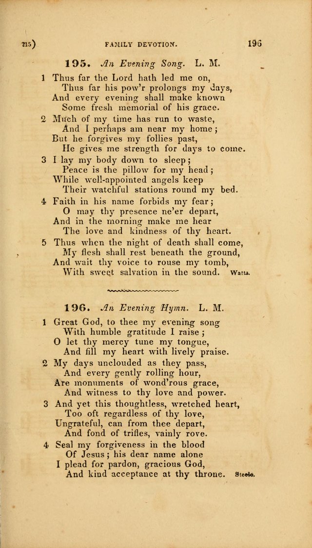 Sacred Songs for Family and Social Worship: comprising the most approved spiritual hymns with chaste and popular tunes page 215
