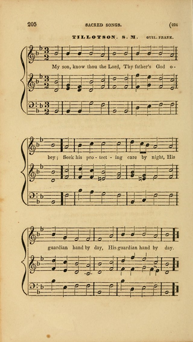 Sacred Songs for Family and Social Worship: comprising the most approved spiritual hymns with chaste and popular tunes page 224