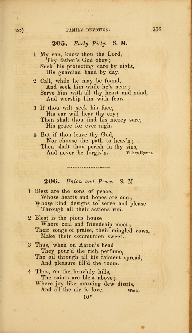 Sacred Songs for Family and Social Worship: comprising the most approved spiritual hymns with chaste and popular tunes page 225