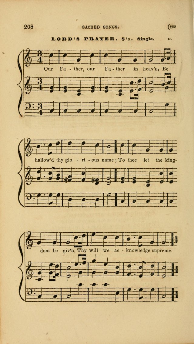 Sacred Songs for Family and Social Worship: comprising the most approved spiritual hymns with chaste and popular tunes page 228