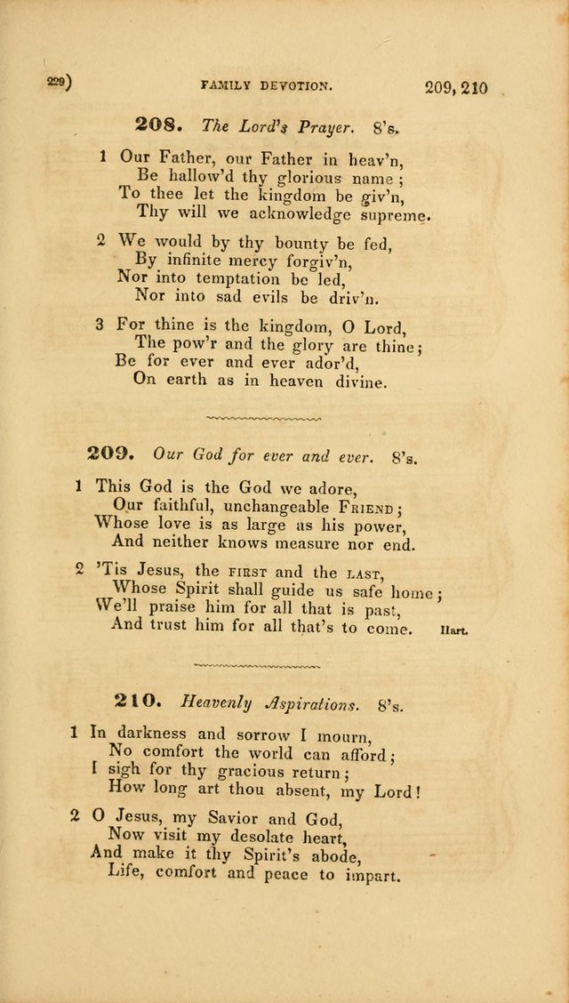 Sacred Songs for Family and Social Worship: comprising the most approved spiritual hymns with chaste and popular tunes page 229