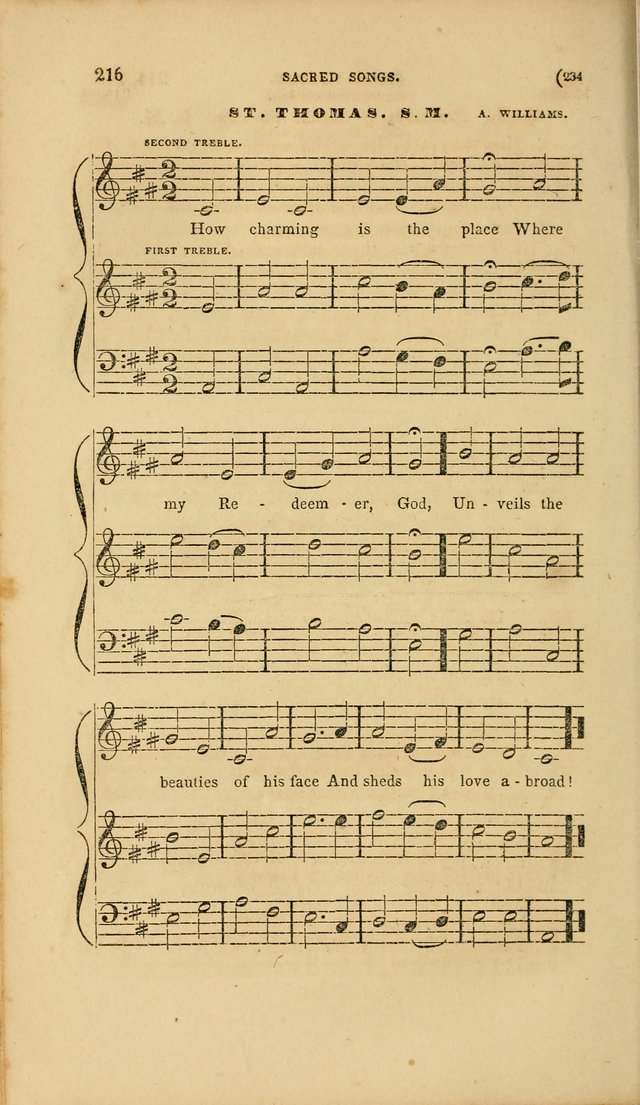 Sacred Songs for Family and Social Worship: comprising the most approved spiritual hymns with chaste and popular tunes page 234