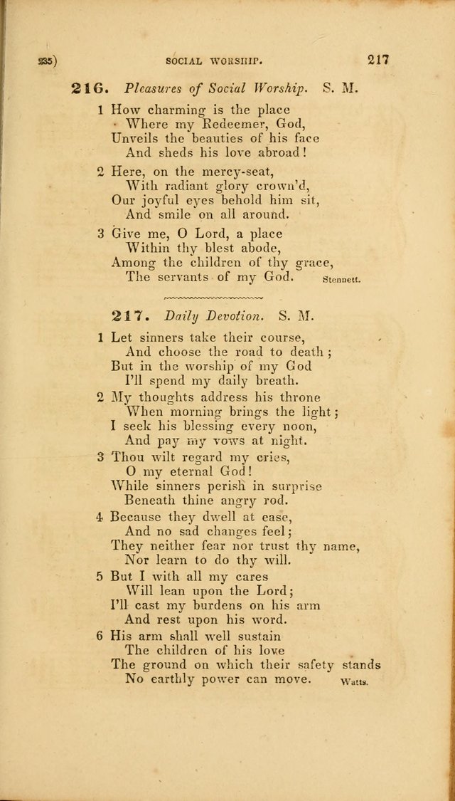 Sacred Songs for Family and Social Worship: comprising the most approved spiritual hymns with chaste and popular tunes page 235