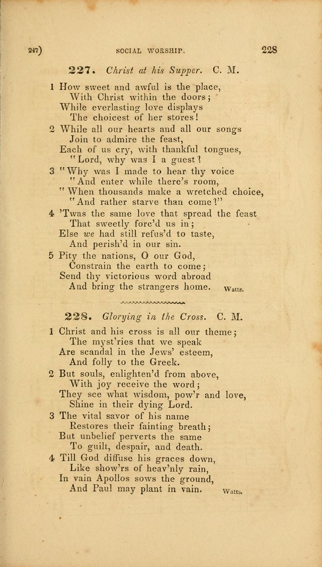 Sacred Songs for Family and Social Worship: comprising the most approved spiritual hymns with chaste and popular tunes page 247