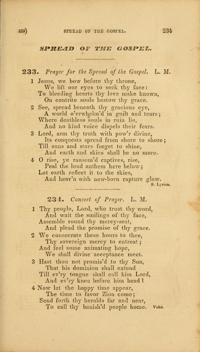 Sacred Songs for Family and Social Worship: comprising the most approved spiritual hymns with chaste and popular tunes page 253