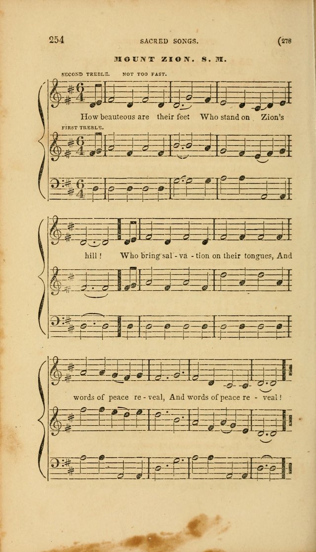 Sacred Songs for Family and Social Worship: comprising the most approved spiritual hymns with chaste and popular tunes page 278