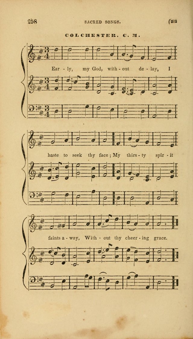 Sacred Songs for Family and Social Worship: comprising the most approved spiritual hymns with chaste and popular tunes page 282
