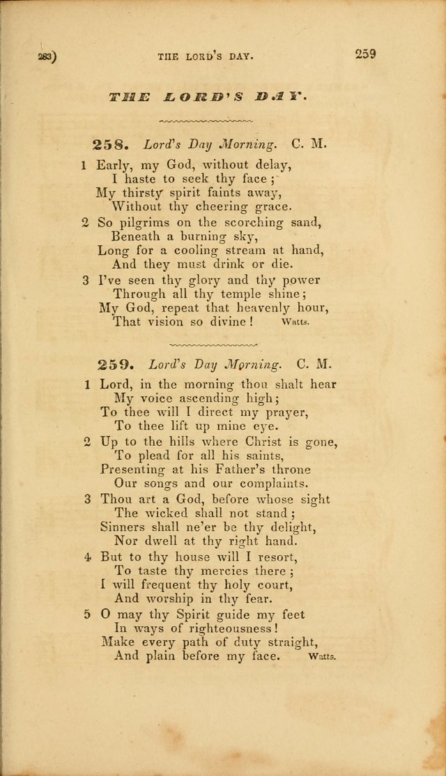 Sacred Songs for Family and Social Worship: comprising the most approved spiritual hymns with chaste and popular tunes page 283
