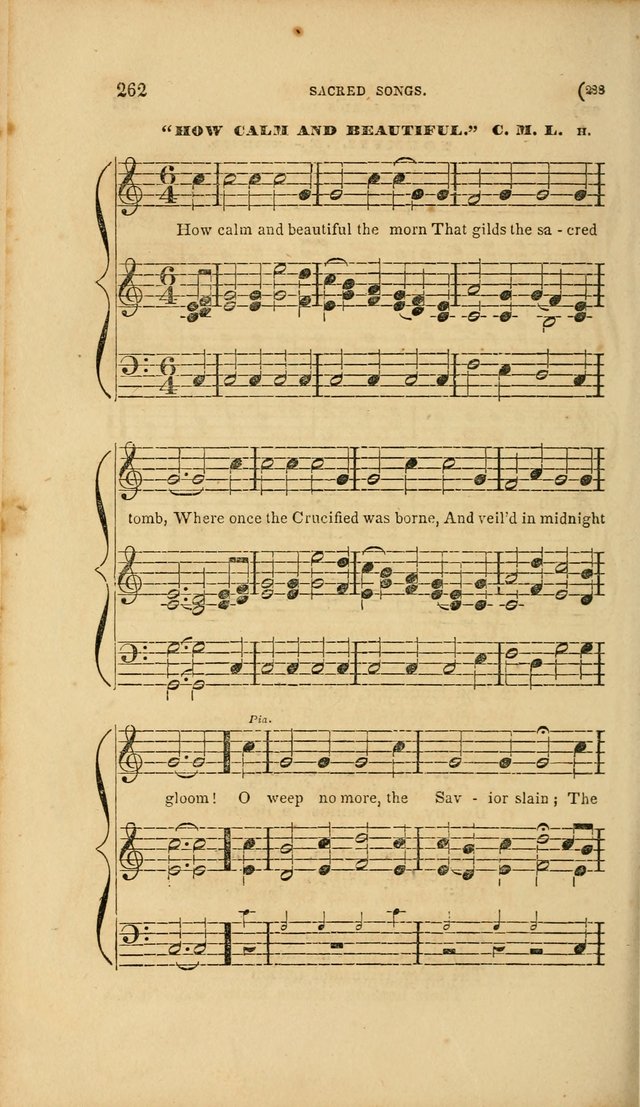 Sacred Songs for Family and Social Worship: comprising the most approved spiritual hymns with chaste and popular tunes page 288