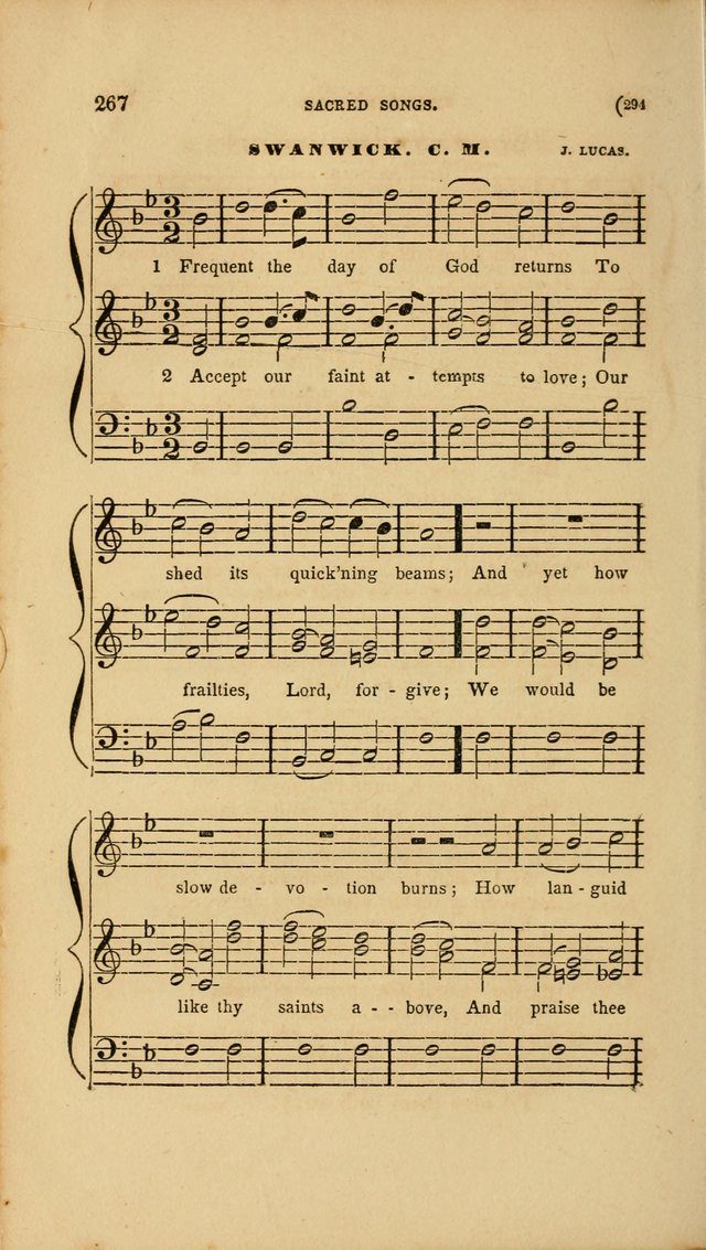 Sacred Songs for Family and Social Worship: comprising the most approved spiritual hymns with chaste and popular tunes page 294