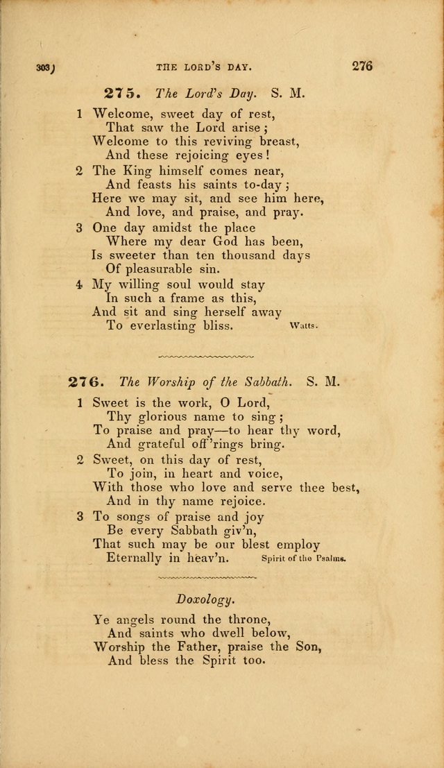 Sacred Songs for Family and Social Worship: comprising the most approved spiritual hymns with chaste and popular tunes page 303