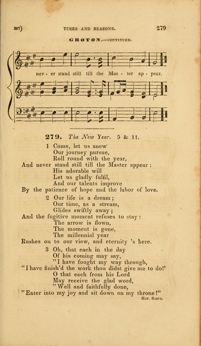 Sacred Songs for Family and Social Worship: comprising the most approved spiritual hymns with chaste and popular tunes page 307