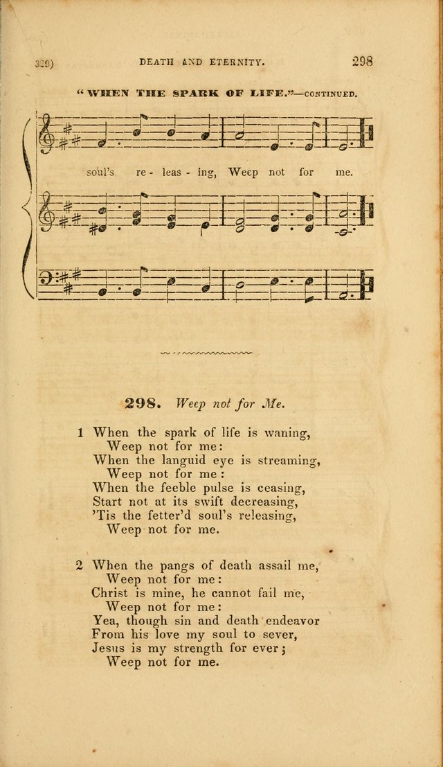 Sacred Songs for Family and Social Worship: comprising the most approved spiritual hymns with chaste and popular tunes page 329