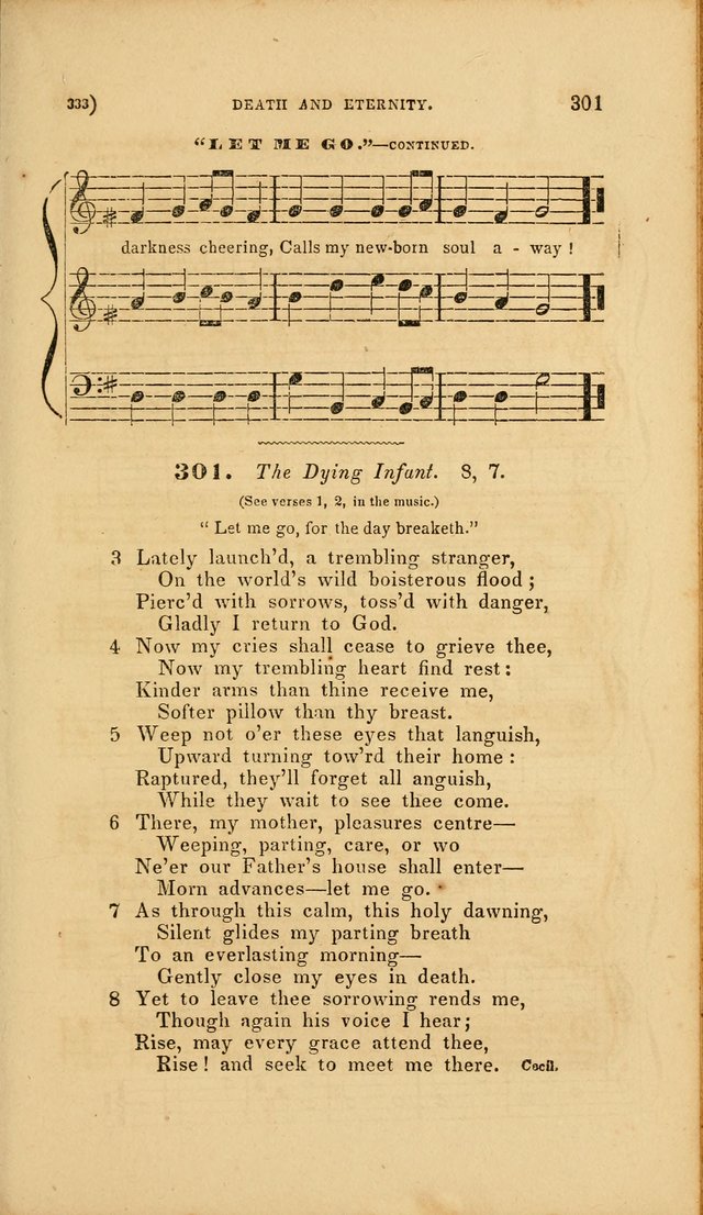 Sacred Songs for Family and Social Worship: comprising the most approved spiritual hymns with chaste and popular tunes page 333