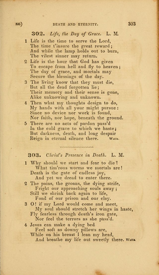 Sacred Songs for Family and Social Worship: comprising the most approved spiritual hymns with chaste and popular tunes page 335