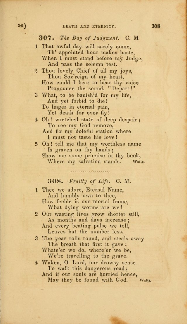 Sacred Songs for Family and Social Worship: comprising the most approved spiritual hymns with chaste and popular tunes page 341