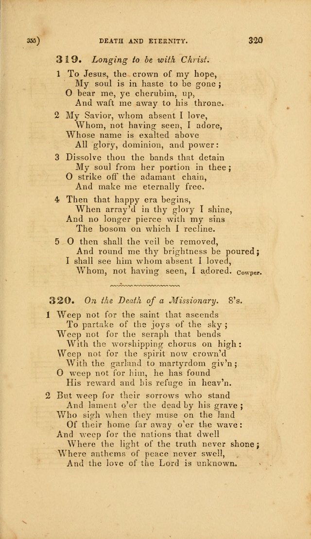 Sacred Songs for Family and Social Worship: comprising the most approved spiritual hymns with chaste and popular tunes page 355