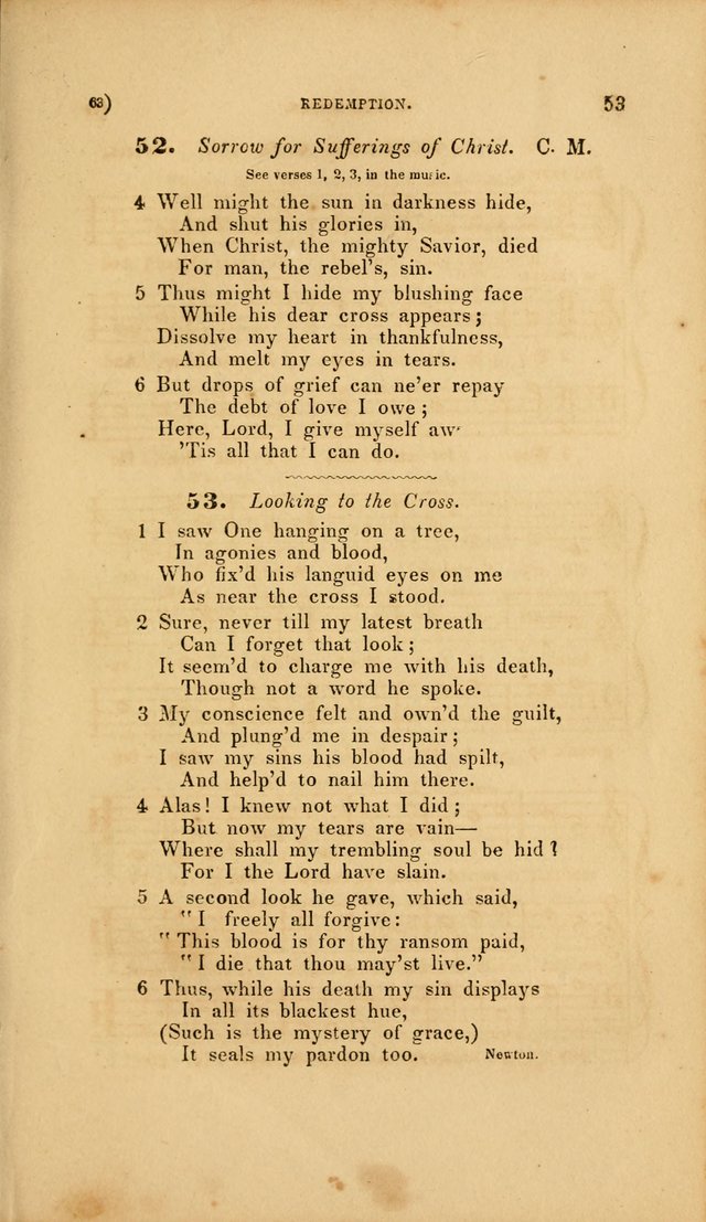 Sacred Songs for Family and Social Worship: comprising the most approved spiritual hymns with chaste and popular tunes page 63
