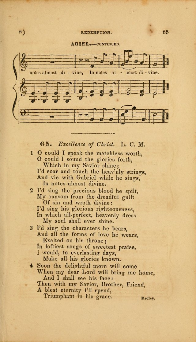 Sacred Songs for Family and Social Worship: comprising the most approved spiritual hymns with chaste and popular tunes page 77