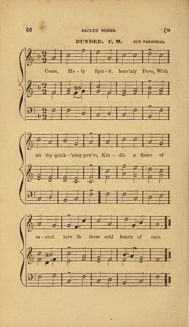 Sacred Songs for Family and Social Worship: comprising the most approved spiritual hymns with chaste and popular tunes page 78