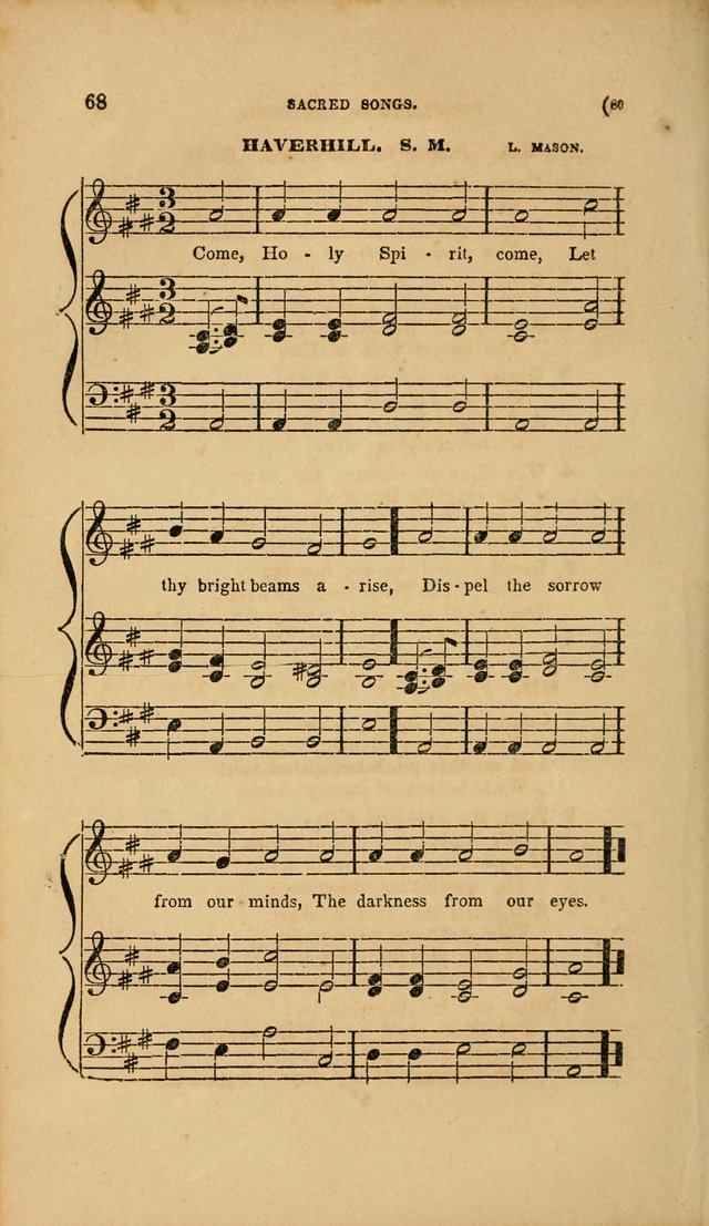 Sacred Songs for Family and Social Worship: comprising the most approved spiritual hymns with chaste and popular tunes page 80