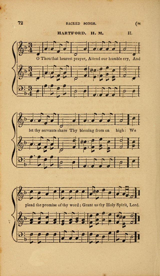 Sacred Songs for Family and Social Worship: comprising the most approved spiritual hymns with chaste and popular tunes page 84