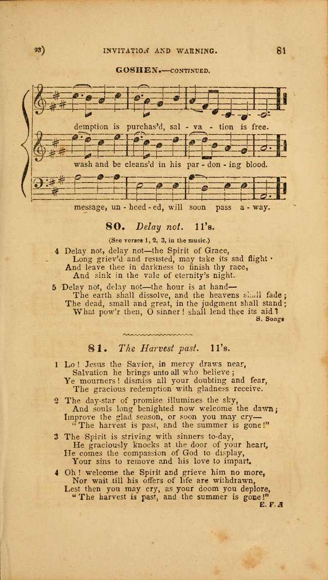 Sacred Songs for Family and Social Worship: comprising the most approved spiritual hymns with chaste and popular tunes page 93