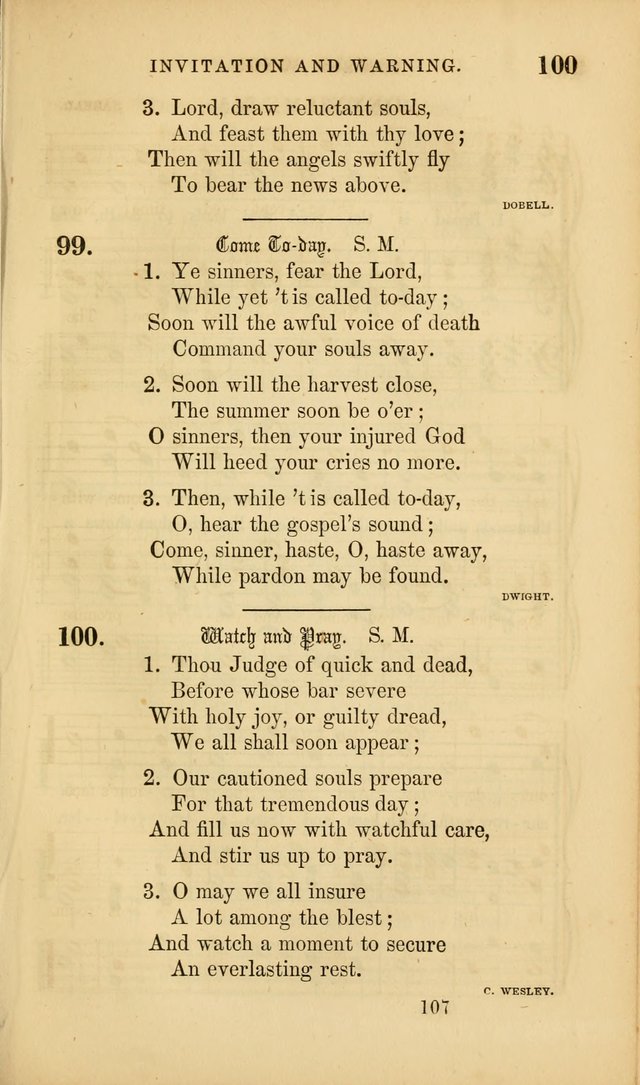 Sacred Songs for Family and Social Worship: comprising the most approved spiritual hymns with chaste and popular tunes ( New ed. rev. and enl.) page 107