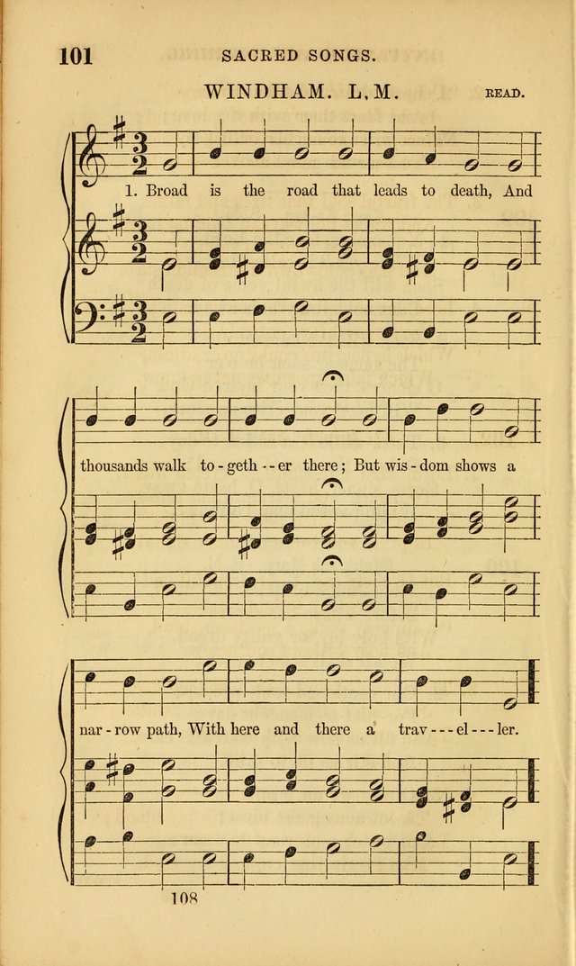 Sacred Songs for Family and Social Worship: comprising the most approved spiritual hymns with chaste and popular tunes ( New ed. rev. and enl.) page 108