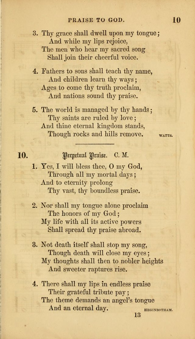 Sacred Songs for Family and Social Worship: comprising the most approved spiritual hymns with chaste and popular tunes ( New ed. rev. and enl.) page 13