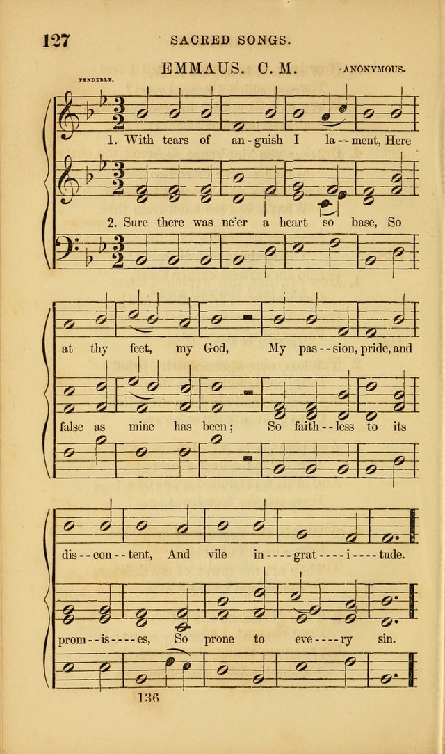 Sacred Songs for Family and Social Worship: comprising the most approved spiritual hymns with chaste and popular tunes ( New ed. rev. and enl.) page 138