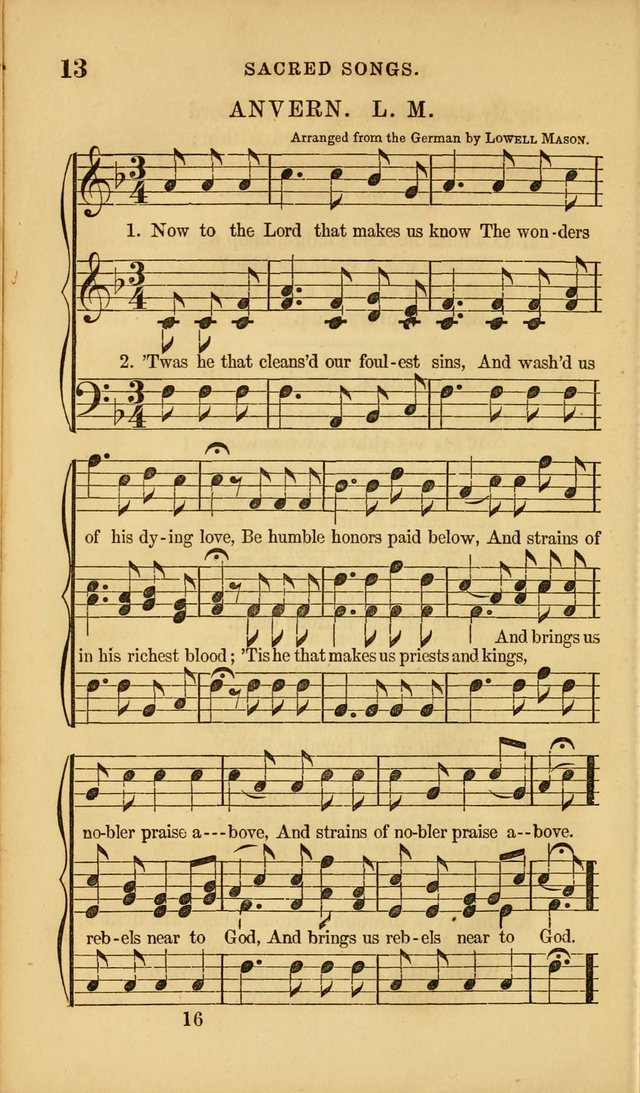 Sacred Songs for Family and Social Worship: comprising the most approved spiritual hymns with chaste and popular tunes ( New ed. rev. and enl.) page 16