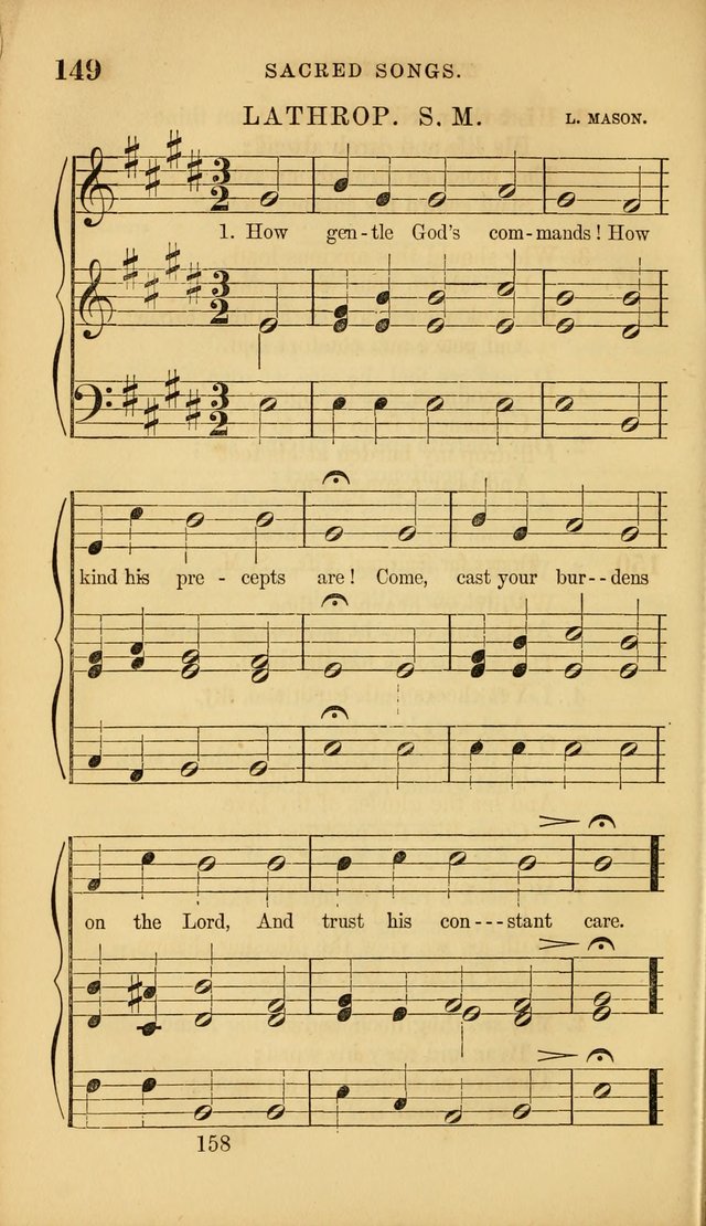 Sacred Songs for Family and Social Worship: comprising the most approved spiritual hymns with chaste and popular tunes ( New ed. rev. and enl.) page 160