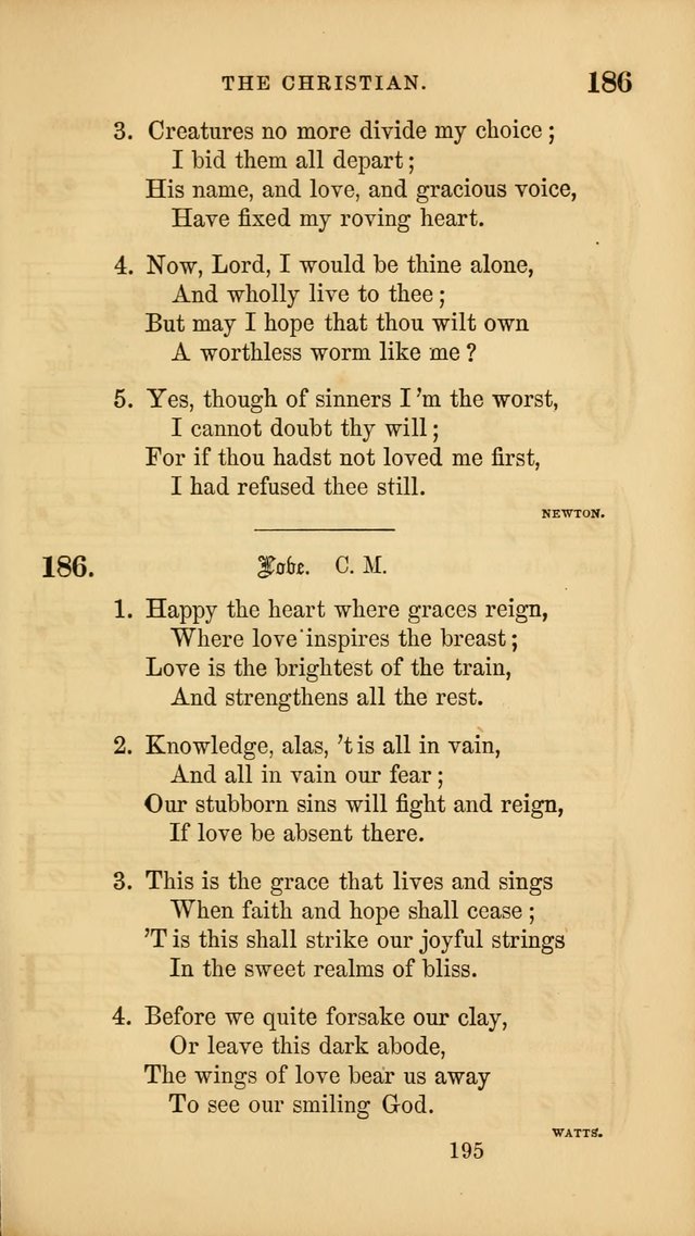 Sacred Songs for Family and Social Worship: comprising the most approved spiritual hymns with chaste and popular tunes ( New ed. rev. and enl.) page 197