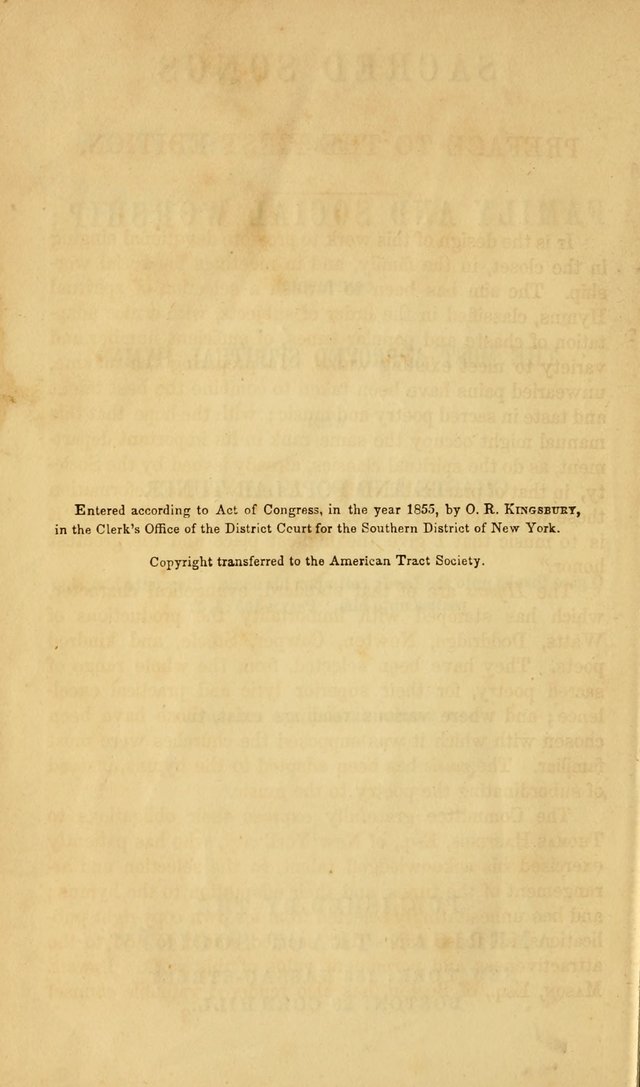 Sacred Songs for Family and Social Worship: comprising the most approved spiritual hymns with chaste and popular tunes ( New ed. rev. and enl.) page 2