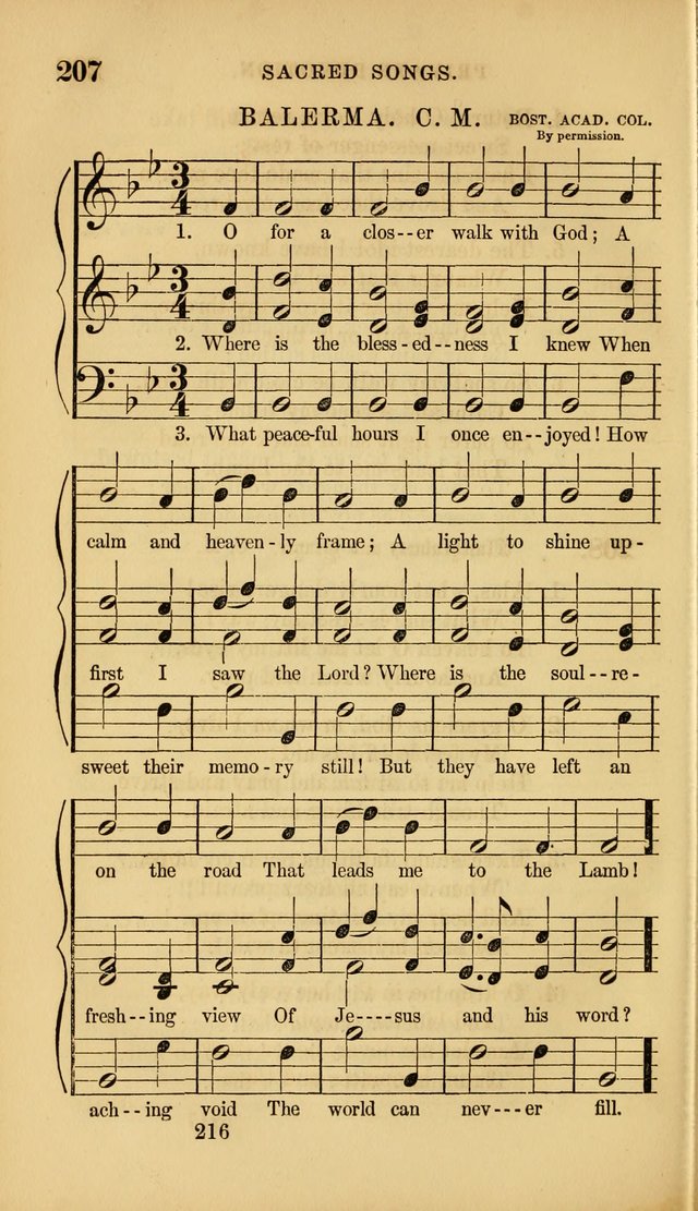 Sacred Songs for Family and Social Worship: comprising the most approved spiritual hymns with chaste and popular tunes ( New ed. rev. and enl.) page 218