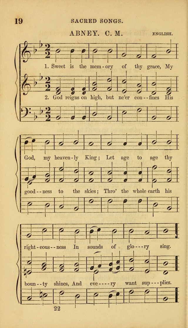 Sacred Songs for Family and Social Worship: comprising the most approved spiritual hymns with chaste and popular tunes ( New ed. rev. and enl.) page 22