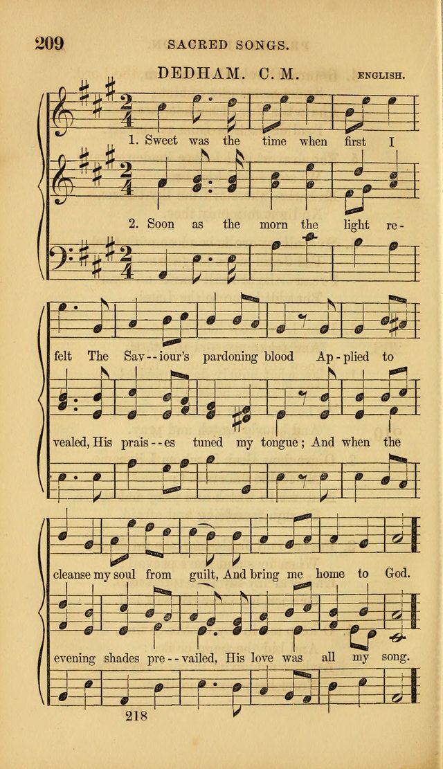 Sacred Songs for Family and Social Worship: comprising the most approved spiritual hymns with chaste and popular tunes ( New ed. rev. and enl.) page 220