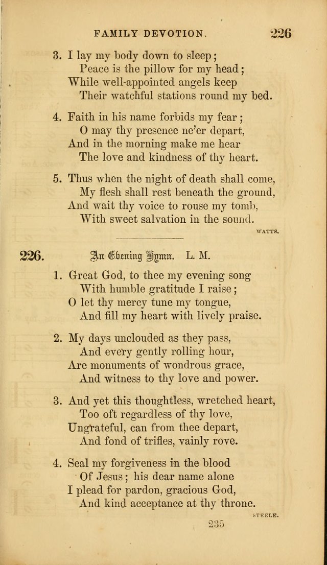 Sacred Songs for Family and Social Worship: comprising the most approved spiritual hymns with chaste and popular tunes ( New ed. rev. and enl.) page 237