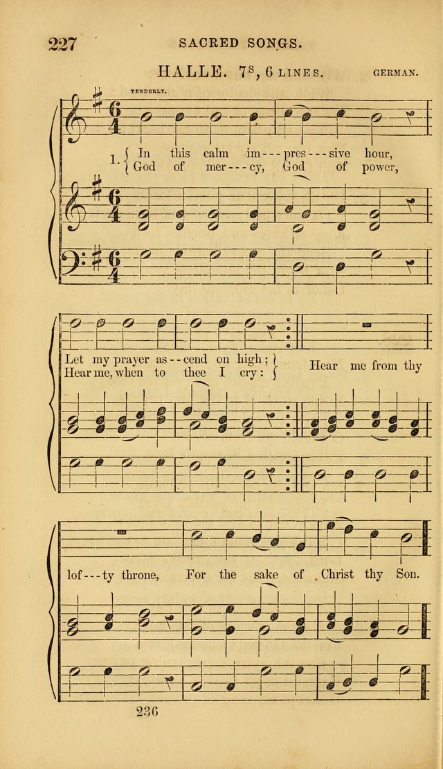 Sacred Songs for Family and Social Worship: comprising the most approved spiritual hymns with chaste and popular tunes ( New ed. rev. and enl.) page 238