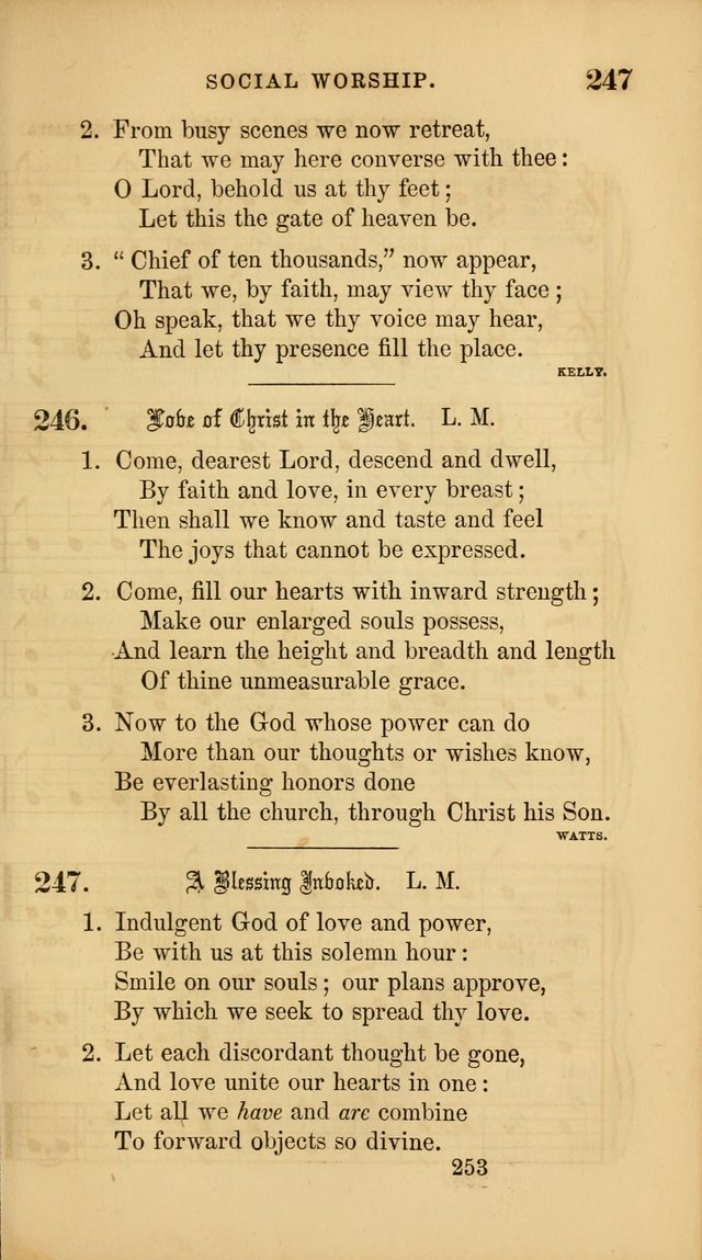 Sacred Songs for Family and Social Worship: comprising the most approved spiritual hymns with chaste and popular tunes ( New ed. rev. and enl.) page 255