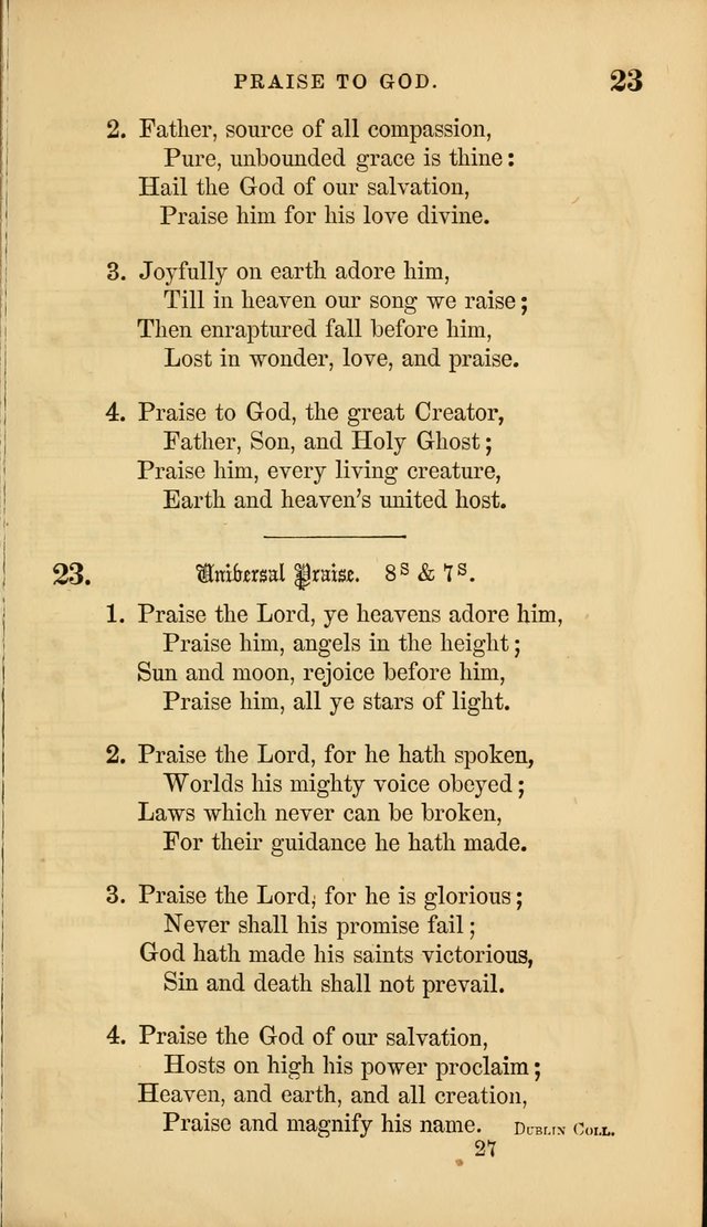 Sacred Songs for Family and Social Worship: comprising the most approved spiritual hymns with chaste and popular tunes ( New ed. rev. and enl.) page 27