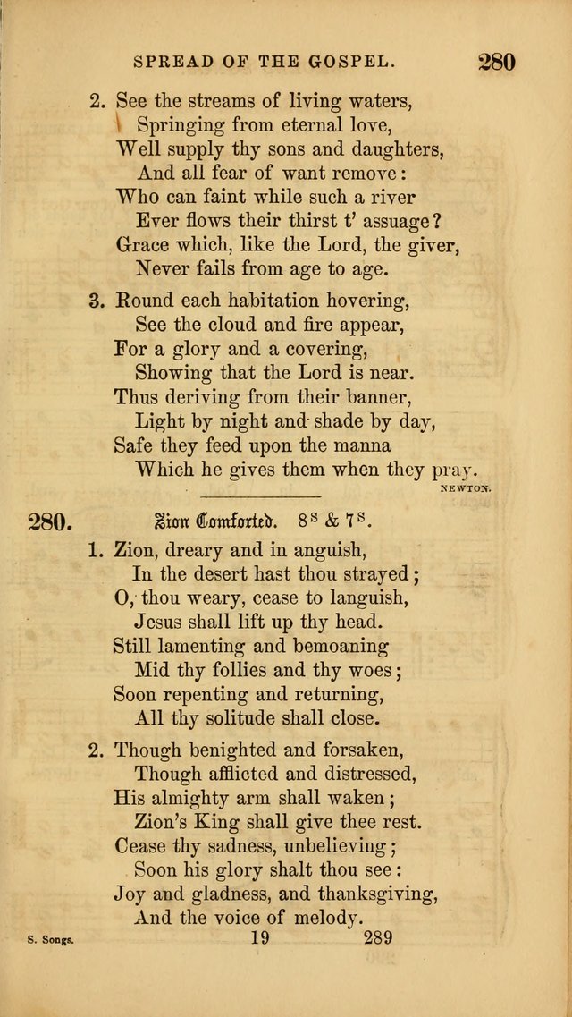 Sacred Songs for Family and Social Worship: comprising the most approved spiritual hymns with chaste and popular tunes ( New ed. rev. and enl.) page 291