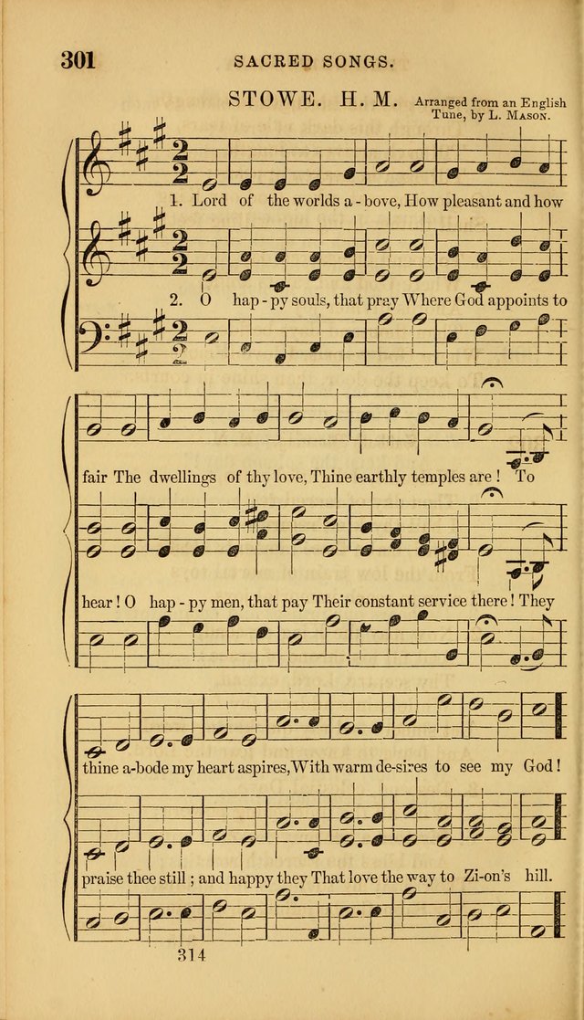 Sacred Songs for Family and Social Worship: comprising the most approved spiritual hymns with chaste and popular tunes ( New ed. rev. and enl.) page 316