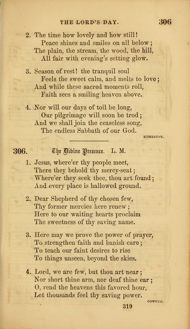 Sacred Songs for Family and Social Worship: comprising the most approved spiritual hymns with chaste and popular tunes ( New ed. rev. and enl.) page 321