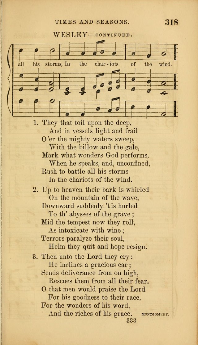 Sacred Songs for Family and Social Worship: comprising the most approved spiritual hymns with chaste and popular tunes ( New ed. rev. and enl.) page 335